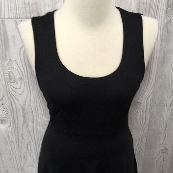 ALLEGRA K Black & White Sleeveless Fishtail Dress Size Medium - Picture 3 of 11